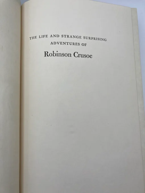 Robinson Crusoe by Daniel Defoe, Lynd Ward Illustrated Vintage 1940s Classic Adventure Novel